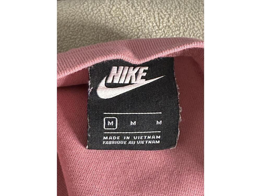 Nike activewear faded pink crewneck logo spellout long sleeve sweatshirt Size M - Picture 2 of 8